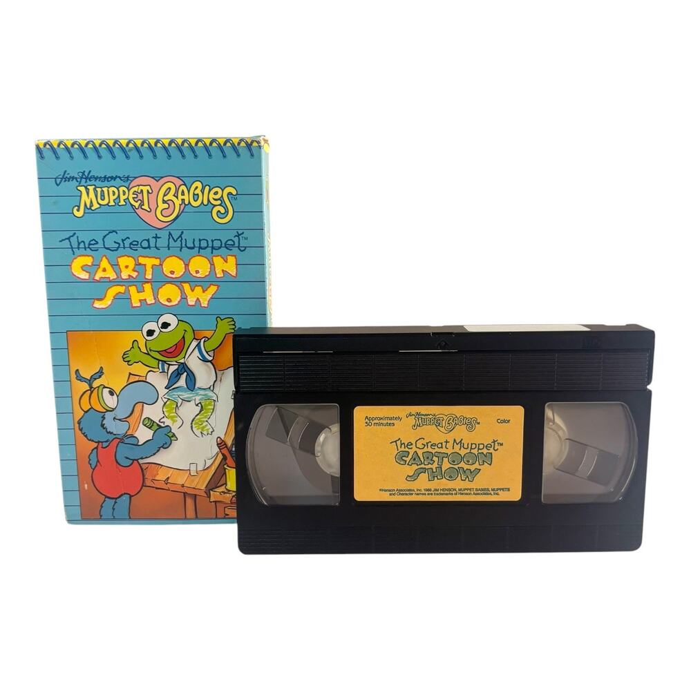Vintage Muppet Babies The Great Muppet Cartoon Show (VHS, 1988) Mcdonald Henson